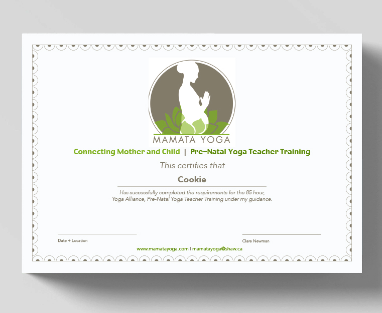 Mamata Yoga Certificate