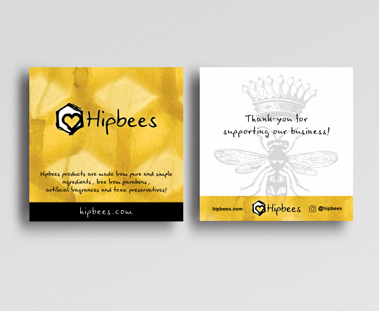 Hipbees Thank You Card